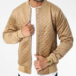 Le moins cher ❤️ Veste Zippée 7105 Camel de John H 🔥