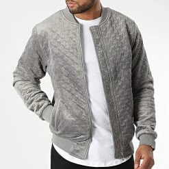 Acheter ✨ Veste Zippée 7105 Gris de John H 😀 -John H Soldes john h 345591 7105 GRAY 20221028T162959 03