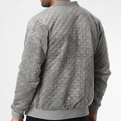 Acheter ✨ Veste Zippée 7105 Gris de John H 😀 -John H Soldes john h 345591 7105 GRAY 20221028T163000 04