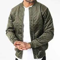 Remise ✔️ Veste Zippée 7105 Vert Kaki de John H 😀 -John H Soldes john h 345592 7105 GREEN 20221028T162940 03