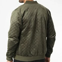 Remise ✔️ Veste Zippée 7105 Vert Kaki de John H 😀 -John H Soldes john h 345592 7105 GREEN 20221028T162942 04