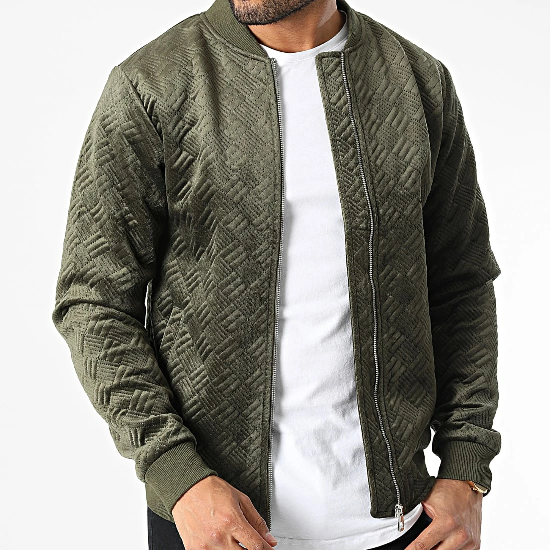 Offres 😀 Veste Zippée 7101 Vert Kaki de John H 😀 3 Offres 😀 Veste Zippée 7101 Vert Kaki de John H 😀