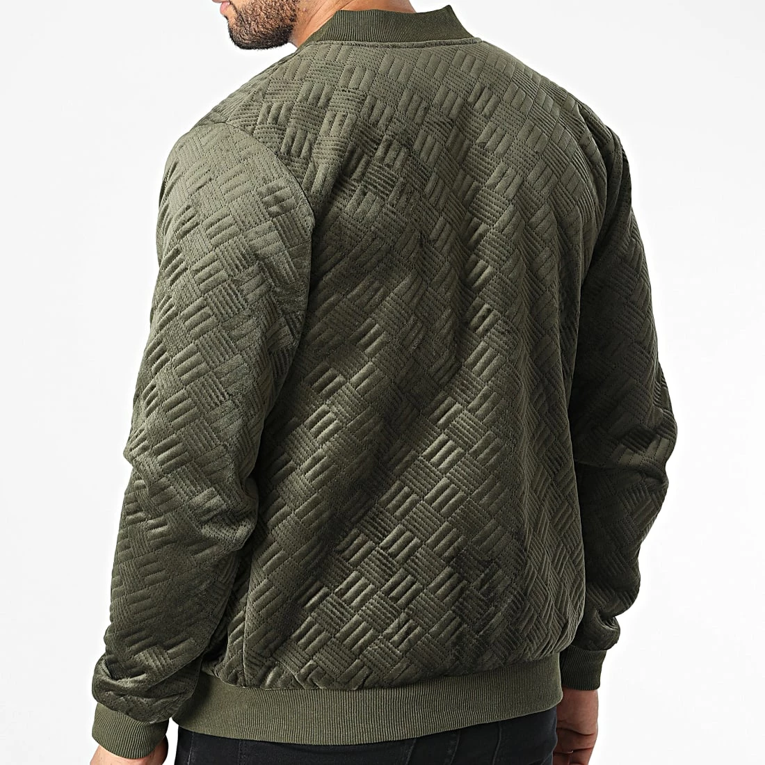 Offres 😀 Veste Zippée 7101 Vert Kaki de John H 😀 6 Offres 😀 Veste Zippée 7101 Vert Kaki de John H 😀 – Image 4