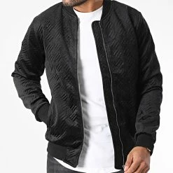 Remise 😍 Veste Zippée 7101 Noir de John H ⌛ -John H Soldes john h 345596 7101 BLACK 20221028T155731 03