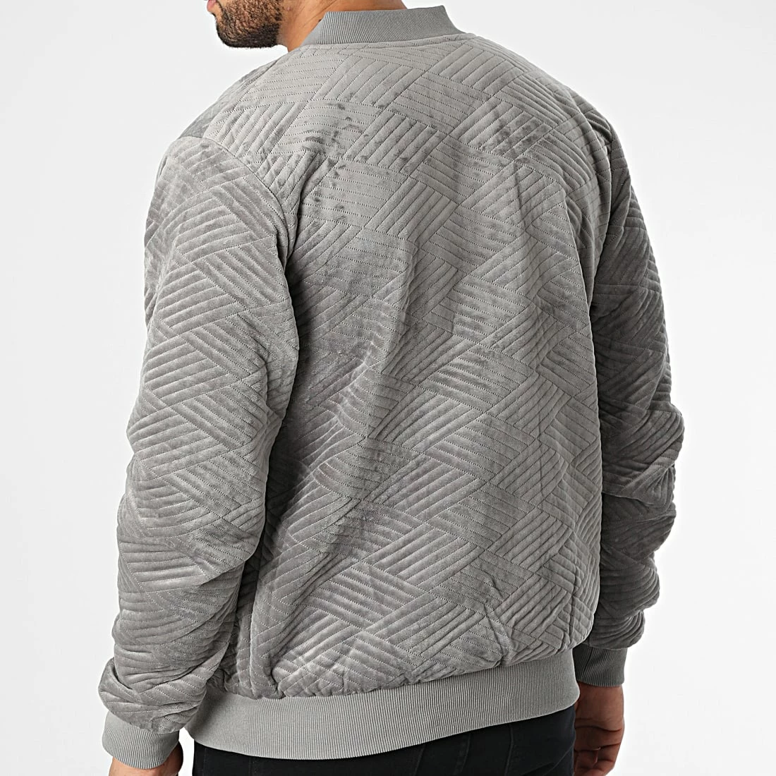 Nouveau 😉 Veste Zippée 7103 Gris de John H 🌟 6 Nouveau 😉 Veste Zippée 7103 Gris de John H 🌟 – Image 4
