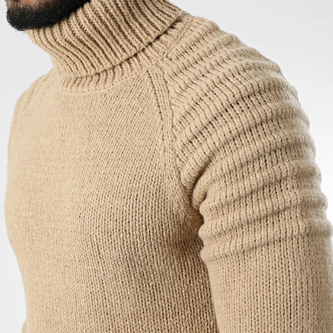 Tout neuf ⭐ Pull Col roulé ZW027 Camel de John H ⌛ 4 Tout neuf ⭐ Pull Col roulé ZW027 Camel de John H ⌛ – Image 2