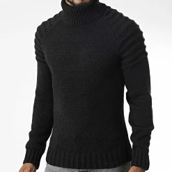 Budget 🎁 Pull Col roulé ZW027 Noir de John H 🧨 -John H Soldes john h 345602 ZW027 BLACK 20221031T151729 03