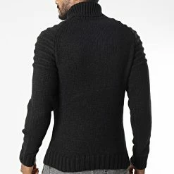 Budget 🎁 Pull Col roulé ZW027 Noir de John H 🧨 -John H Soldes john h 345602 ZW027 BLACK 20221031T151730 04