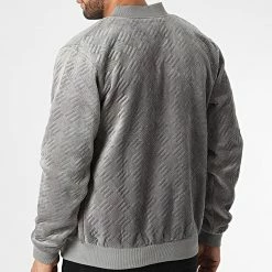 Promo ⌛ Veste Zippée 7101 Gris de John H ✨ -John H Soldes john h 345635 7101 GRAY 20221028T155431 04