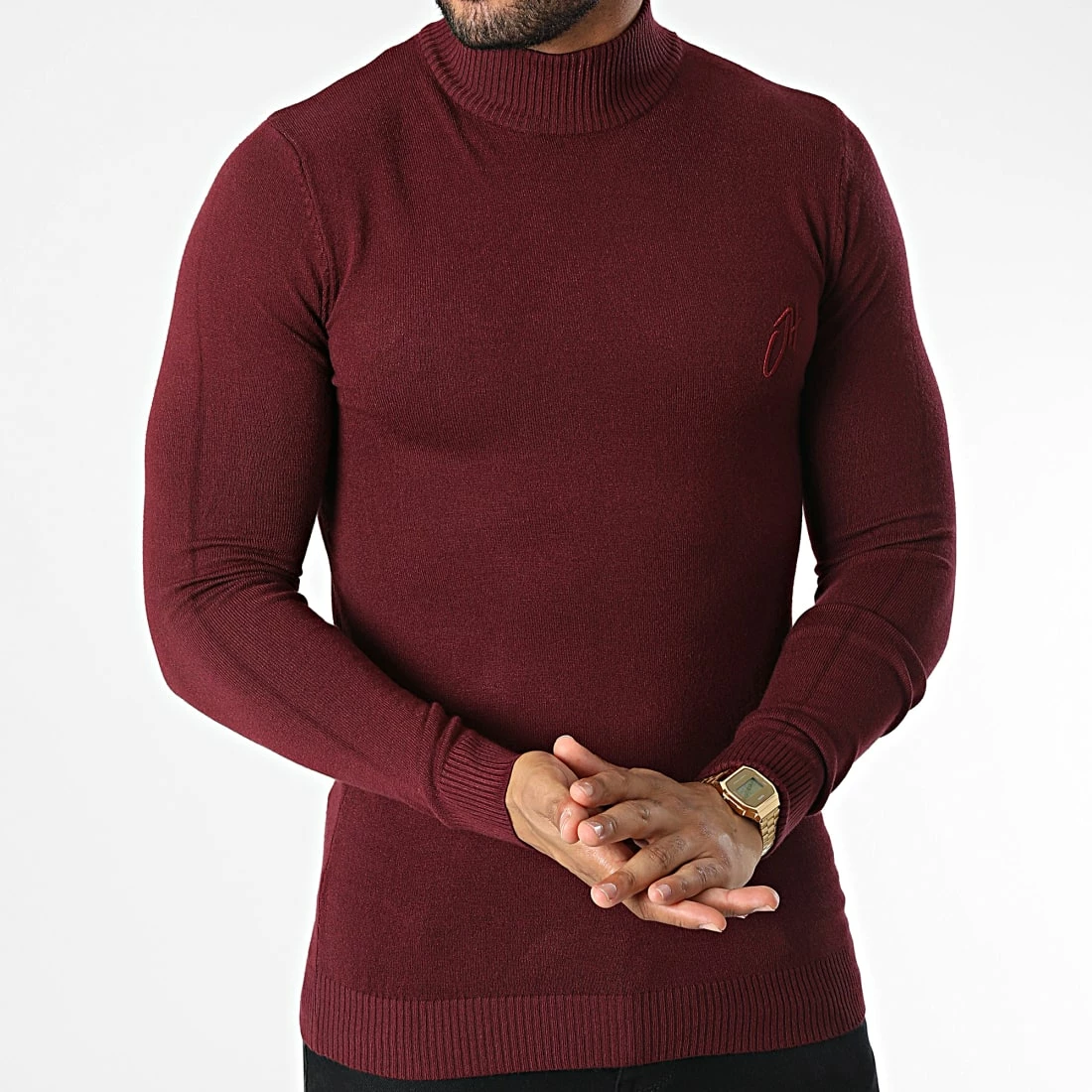 Tout neuf 🛒 Pull ZW037 Bordeaux de John H 😀 5 Tout neuf 🛒 Pull ZW037 Bordeaux de John H 😀 – Image 3