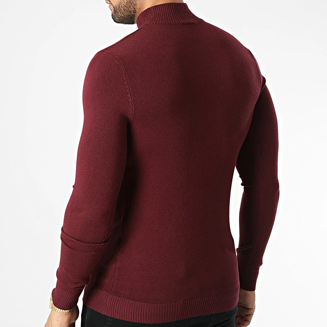 Tout neuf 🛒 Pull ZW037 Bordeaux de John H 😀 6 Tout neuf 🛒 Pull ZW037 Bordeaux de John H 😀 – Image 4