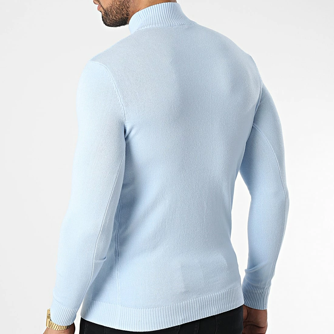 Acheter ❤️ Pull ZW037 Bleu Ciel de John H 💯 6 Acheter ❤️ Pull ZW037 Bleu Ciel de John H 💯 – Image 4