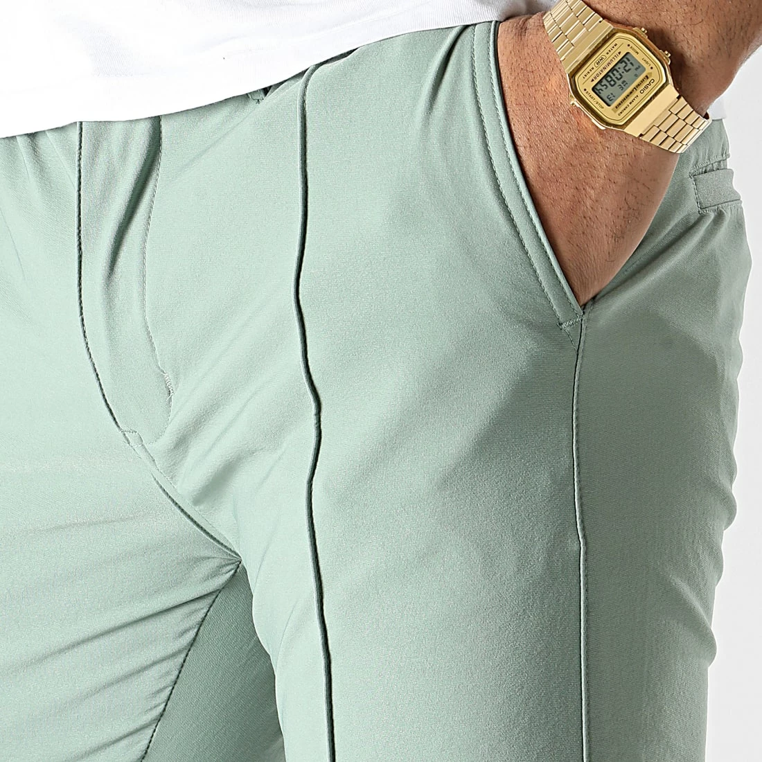 Top 10 🔥 Pantalon Jogging XQ35 Vert de John H 🥰 4 Top 10 🔥 Pantalon Jogging XQ35 Vert de John H 🥰 – Image 2