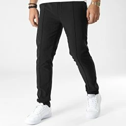 Nouveau 🔔 Pantalon Jogging XQ35 Noir de John H 👍