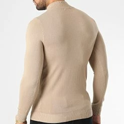 Budget ❤️ Pull Col Zippé ZW026 Camel Clair de John H ✨ -John H Soldes john h 346072 ZW026 CAMEL 20221031T135545 04