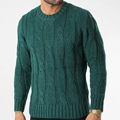 Budget 👏 Pull ZW017 Vert de John H 🎉 -John H Soldes john h 346075 ZW017 GREEN 20221031T135048 03