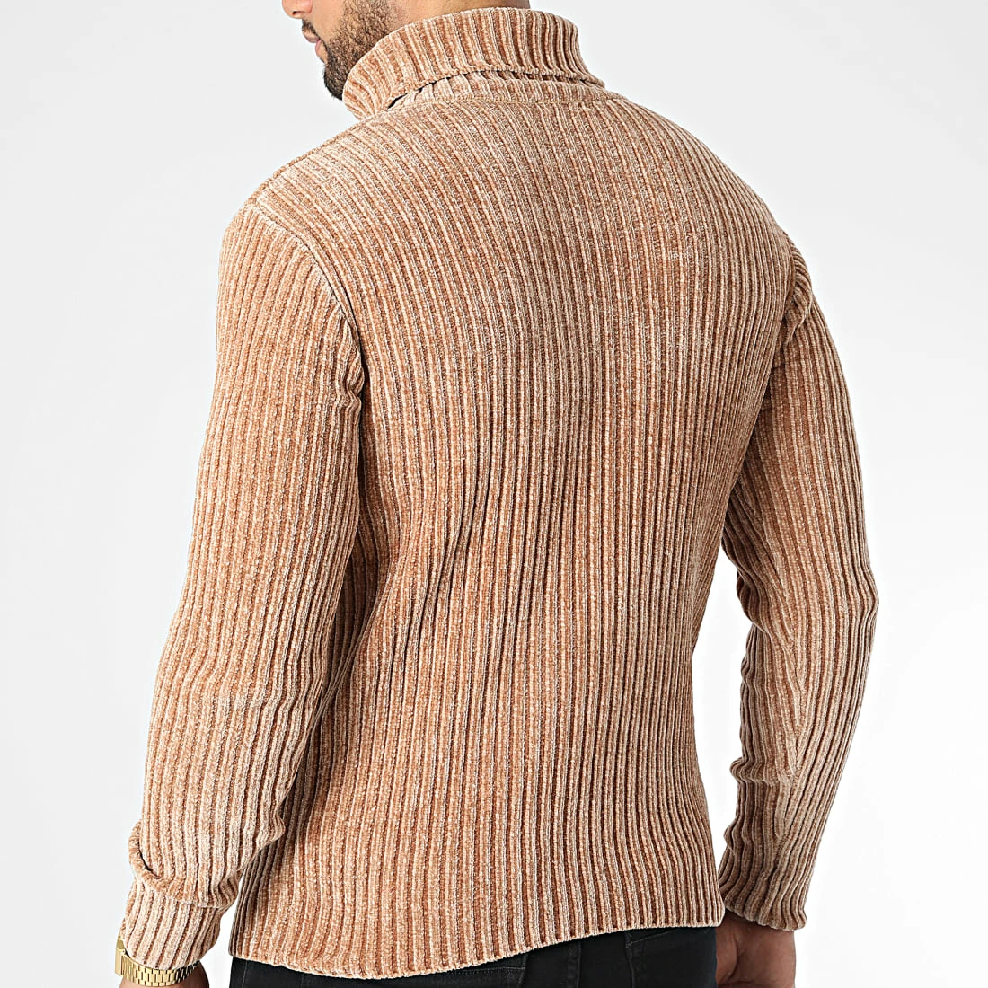 Grosses soldes 😀 Pull Col Roulé ZW025 Camel de John H 🎉 6 Grosses soldes 😀 Pull Col Roulé ZW025 Camel de John H 🎉 – Image 4