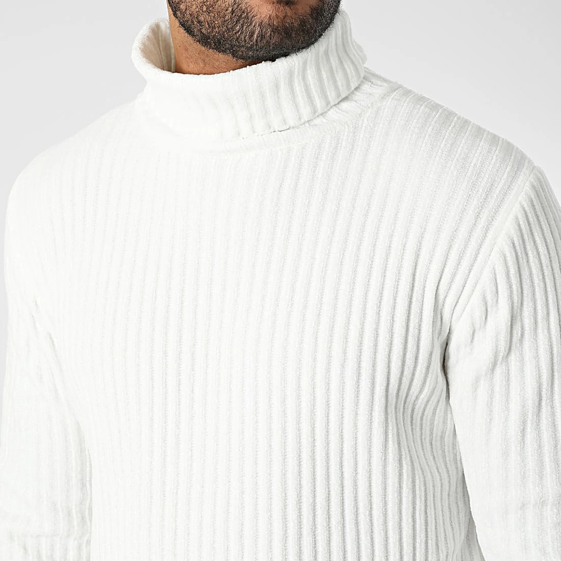 Grosses soldes 🌟 Pull Col Roulé ZW025 Blanc de John H 🛒 4 Grosses soldes 🌟 Pull Col Roulé ZW025 Blanc de John H 🛒 – Image 2