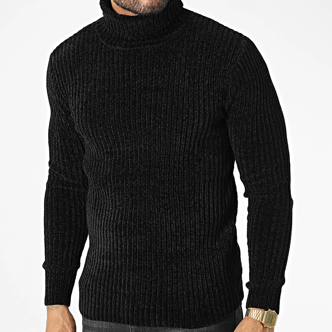 Offres 🛒 Pull Col Roulé ZW025 Noir de John H 👍 3 Offres 🛒 Pull Col Roulé ZW025 Noir de John H 👍