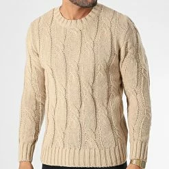 Meilleur prix 😉 Pull ZW017 Camel Clair de John H 🛒