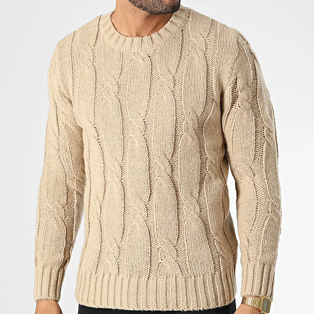 Meilleur prix 😉 Pull ZW017 Camel Clair de John H 🛒 3 Meilleur prix 😉 Pull ZW017 Camel Clair de John H 🛒