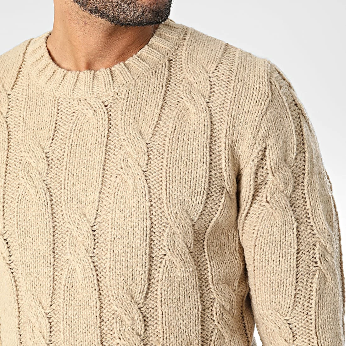 Meilleur prix 😉 Pull ZW017 Camel Clair de John H 🛒 4 Meilleur prix 😉 Pull ZW017 Camel Clair de John H 🛒 – Image 2