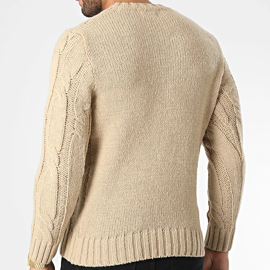Meilleur prix 😉 Pull ZW017 Camel Clair de John H 🛒 6 Meilleur prix 😉 Pull ZW017 Camel Clair de John H 🛒 – Image 4