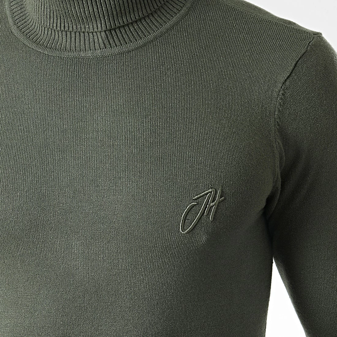 Top 10 🌟 Pull Col Roulé SW051 Vert Kaki de John H 😀 4 Top 10 🌟 Pull Col Roulé SW051 Vert Kaki de John H 😀 – Image 2