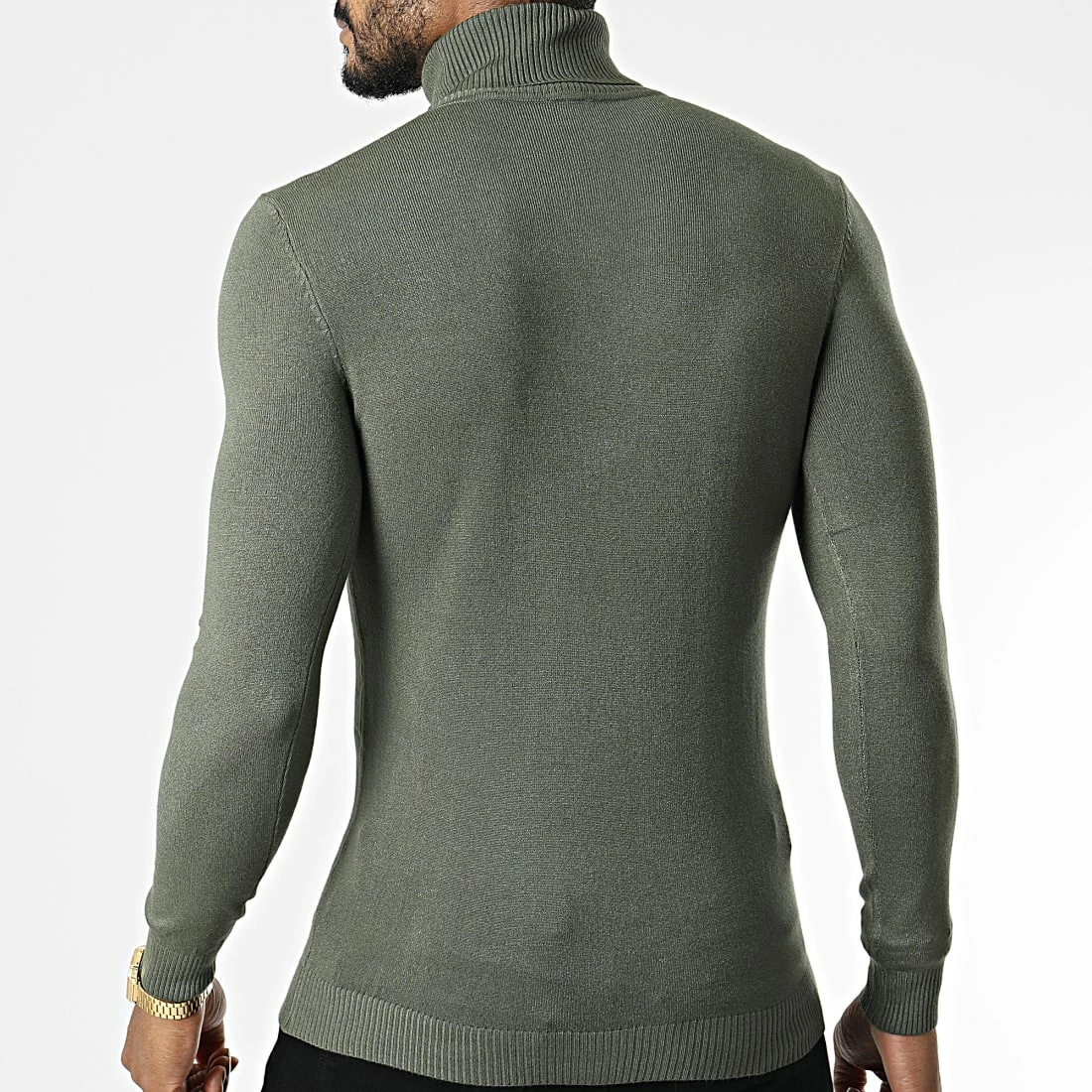 Top 10 🌟 Pull Col Roulé SW051 Vert Kaki de John H 😀 6 Top 10 🌟 Pull Col Roulé SW051 Vert Kaki de John H 😀 – Image 4