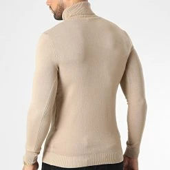 Remise 🔥 Pull Col Roulé SW051 Camel Clair de John H 🎉 -John H Soldes john h 346098 ZW051 CAMEL 20221031T135614 04