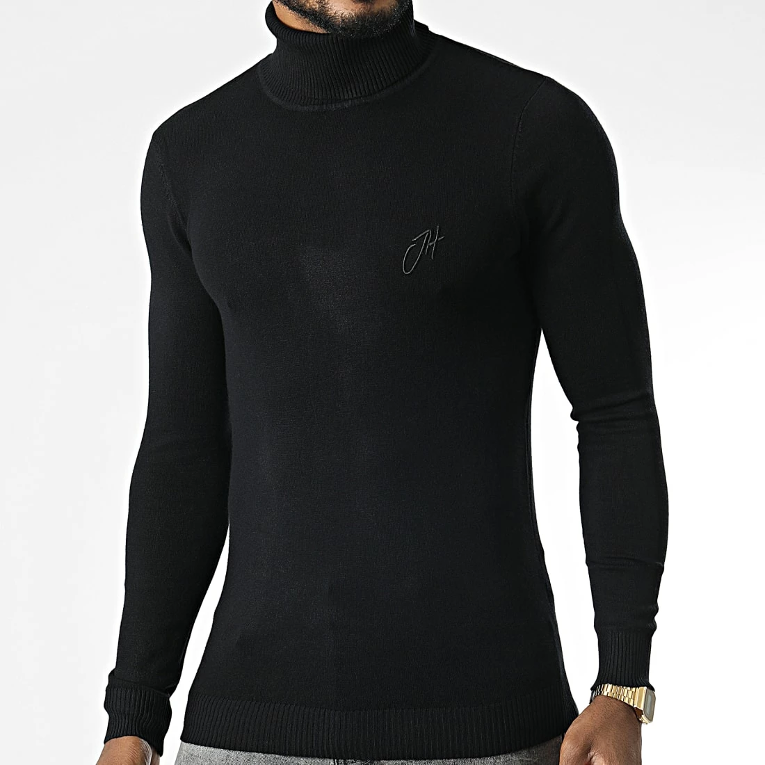 Top 10 ⌛ Pull Col Roulé SW051 Noir de John H ✔️ 3 Top 10 ⌛ Pull Col Roulé SW051 Noir de John H ✔️