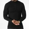 Budget 😀 Pull Col Zippé ZW026 Noir de John H 🥰 -John H Soldes john h 346103 ZW026 BLACK 20221031T123926 01