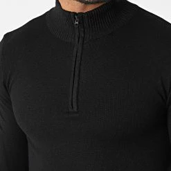 Budget 😀 Pull Col Zippé ZW026 Noir de John H 🥰 -John H Soldes john h 346103 ZW026 BLACK 20221031T123927 02