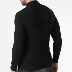 Budget 😀 Pull Col Zippé ZW026 Noir de John H 🥰 -John H Soldes john h 346103 ZW026 BLACK 20221031T123929 04