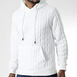 Nouveau 😉 Sweat Capuche DD105 Blanc de John H 👍