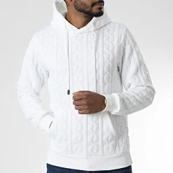 Nouveau 😉 Sweat Capuche DD105 Blanc de John H 👍 8 Nouveau 😉 Sweat Capuche DD105 Blanc de John H 👍 -John H Soldes john h 346106 DD105 WHITE 20221031T135346 03