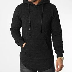 Vente flash 🔔 Sweat Capuche Oversize DD104 Noir de John H ✨