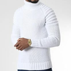 Bon marché 😍 Pull Col roulé ZW027 Blanc de John H ✔️ -John H Soldes john h 346110 ZW027 WHITE 20221031T135507 03