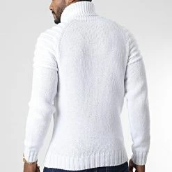 Bon marché 😍 Pull Col roulé ZW027 Blanc de John H ✔️ -John H Soldes john h 346110 ZW027 WHITE 20221031T135509 04