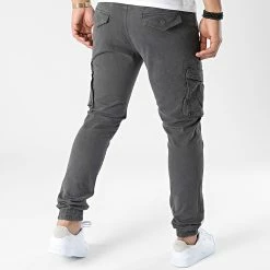 Bon marché 🎁 Pantalon Cargo XQ05 Gris Anthracite de John H 🔥 -John H Soldes john h 348734 XQ05 DKGREY 20221128T125123 04