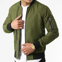 Meilleur prix 👏 Bomber Super Slim Fit G7515 Vert Kaki de John H 🛒