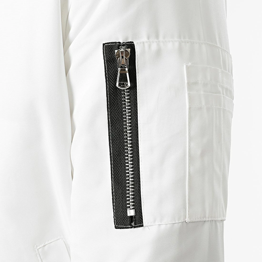 Bon marché 😉 Bomber Super Slim Fit G7515 Blanc de John H 🔥 4 Bon marché 😉 Bomber Super Slim Fit G7515 Blanc de John H 🔥 – Image 2