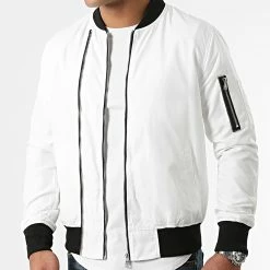 Bon marché 😉 Bomber Super Slim Fit G7515 Blanc de John H 🔥 8 Bon marché 😉 Bomber Super Slim Fit G7515 Blanc de John H 🔥 -John H Soldes john h 67486 FAB G7515 WHITE TPDT 20211001T153335 03