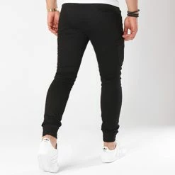 Offres 👏 Pantalon Cargo P6085 Noir de John H 👏 -John H Soldes john h 70597 fab18 p6085 blk 20180820T105208 055