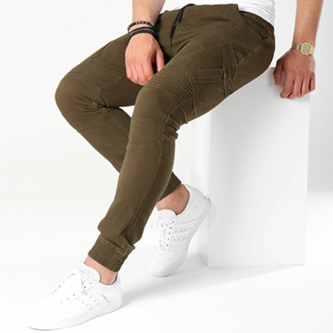 Offres 🎉 Pantalon Cargo P6085 Vert Kaki de John H 🥰 4 Offres 🎉 Pantalon Cargo P6085 Vert Kaki de John H 🥰 – Image 2